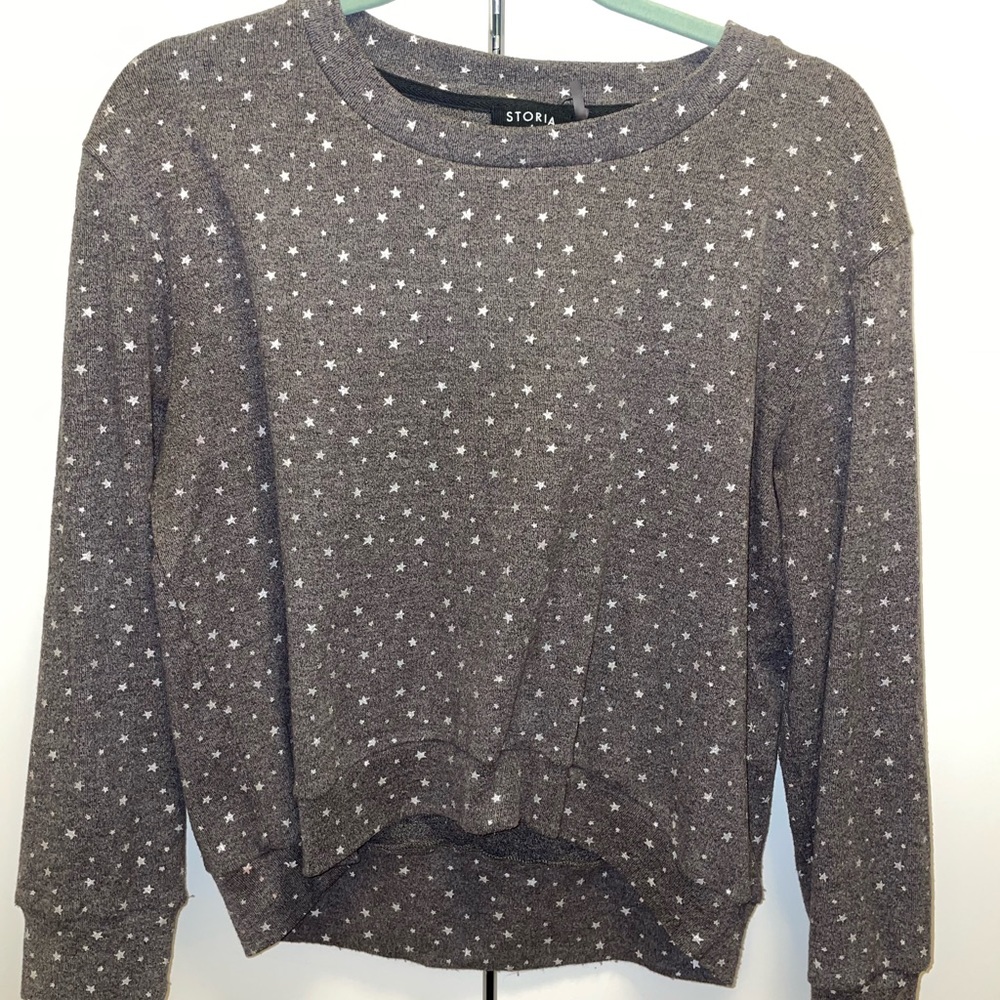 Gray Stared Sweater